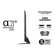 LG 86'' NanoCell AI NANO82 4K Smart TV 2025, Takaa otettu kuva LG NanoCell NANO82 TV -televisiosta., 86NANO82A6B, thumbnail 3