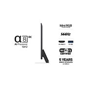 LG 55'' Mini RGB MRGB87 4K AI TV - 2026, LG 55" Mini RGB MRGB87 4K AI TV - 2026, 55MRGB87B6B, thumbnail 3
