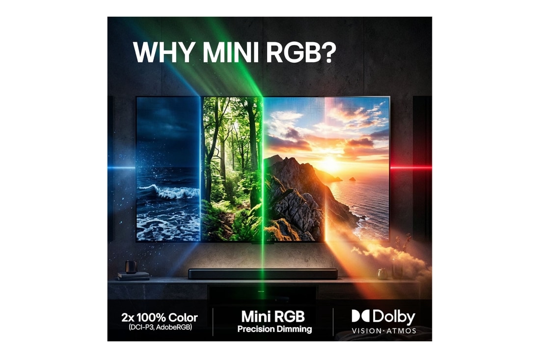 LG 55'' Mini RGB MRGB87 4K AI TV - 2026, LG 55" Mini RGB MRGB87 4K AI TV - 2026, 55MRGB87B6B, thumbnail 8