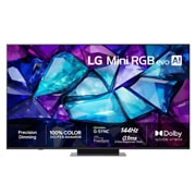 LG 75'' Mini RGB MRGB88 4K AI TV - 2026 , Fornt view, 75MRGB88B6B, thumbnail 1