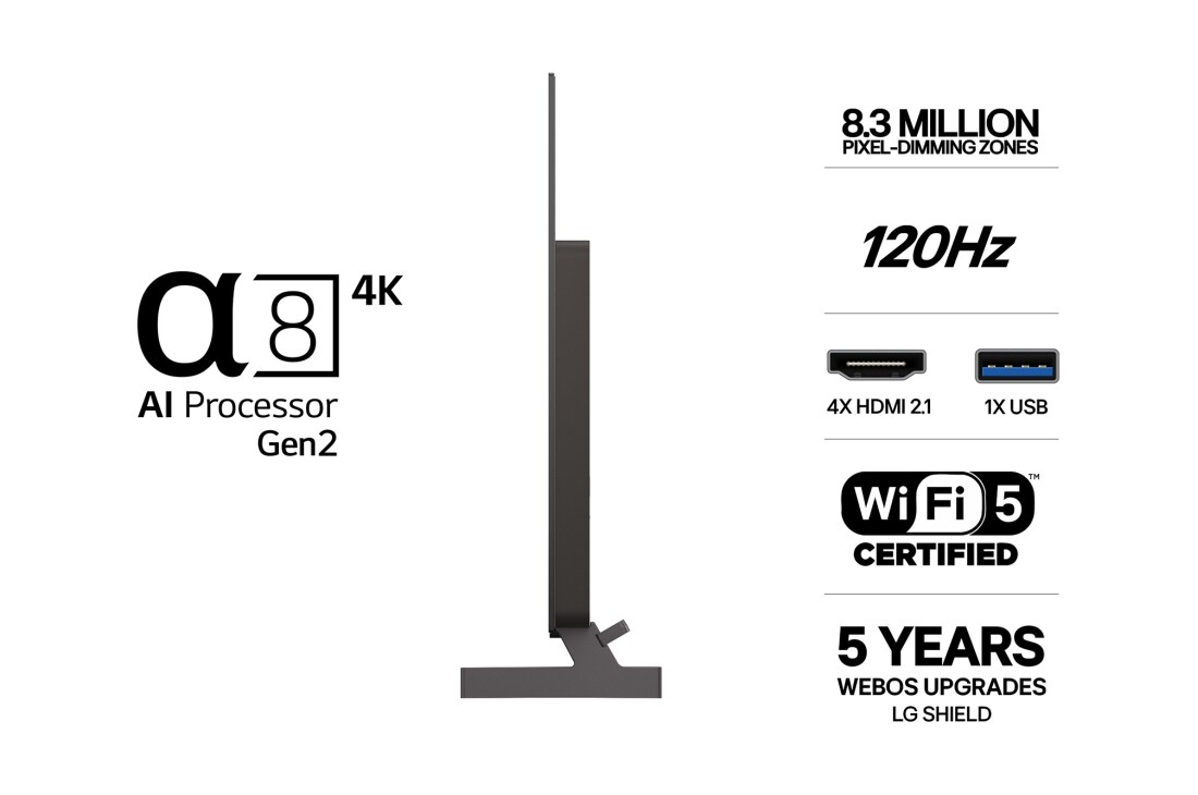 LG 48'' OLED B6E 4K AI TV - 2026, LG 48" OLED B6E 4K AI TV - 2026 , OLED48B6ELC, thumbnail 3