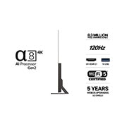 LG 83'' OLED B6E 4K AI TV - 2026, LG 83" OLED B6E 4K AI TV - 2026, OLED83B6ELB, thumbnail 3