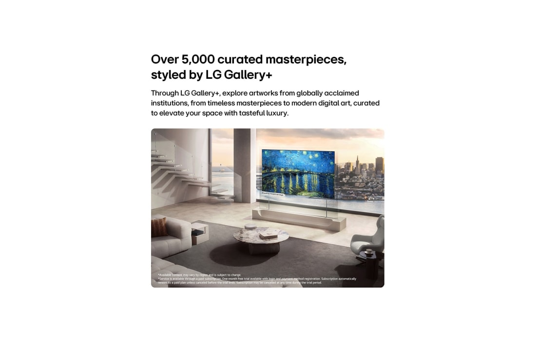 LG 83'' OLED evo Wallpaper W6 4K AI TV – 2026, OLED83W69LA, thumbnail 12
