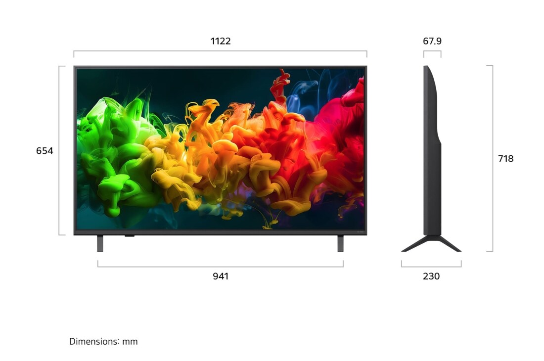 LG 50'' QNED evo MiniLED QNED81 4K AI TV - 2026, 50QNED81B6C, thumbnail 4