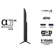 LG 50'' QNED evo MiniLED QNED81 4K AI TV - 2026, 50QNED81B6C, thumbnail 3