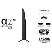 LG 43'' QNED evo MiniLED QNED81 4K AI TV - 2026, 43QNED81B6C, thumbnail 3
