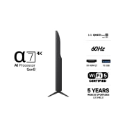 LG 75'' QNED evo MiniLED QNED80 4K AI TV - 2026, LG 75'' QNED evo MiniLED QNED80 4K AI TV - 2026, 75QNED80B6A, thumbnail 3
