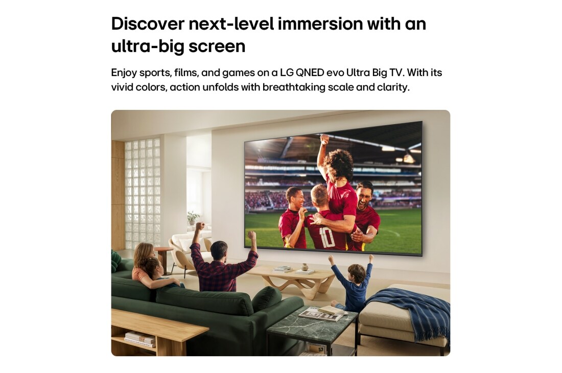 LG 75'' QNED evo MiniLED QNED8M 4K AI TV - 2026, LG QNED 8M: Dynaamiset kontrastit, puhtaat värit. LG QNED 8E herättää viihteesi eloon henkeäsalpaavalla loistolla. Yhdistämällä QNED MiniLED -näytön tehon Dynamic QNED Color Pro -teknologiaan, tämä TV, 75QNED8MB6A, thumbnail 3