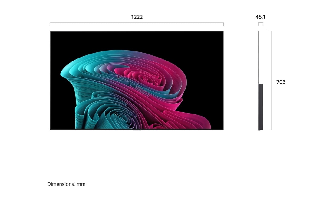 LG 55'' OLED evo C64 4K AI TV - 2026, LG 55" OLED evo C64 4K AI TV - 2026, OLED55C64LA, thumbnail 4