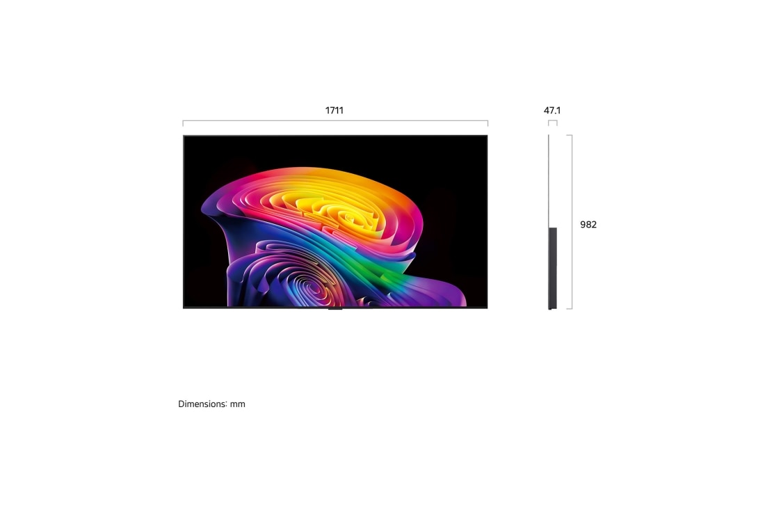 LG 77'' OLED evo C64 4K AI TV - 2026, OLED77C64LA, thumbnail 4