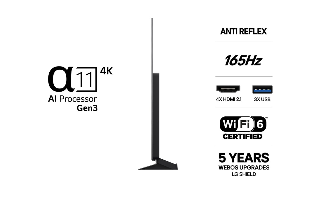 LG 77'' OLED evo C65 4K AI TV - 2026, OLED77C65LA, thumbnail 3