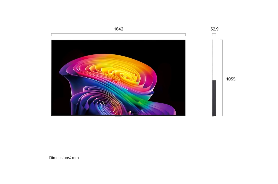 LG 83'' OLED evo C64 4K AI TV - 2026, OLED83C64LA, thumbnail 4