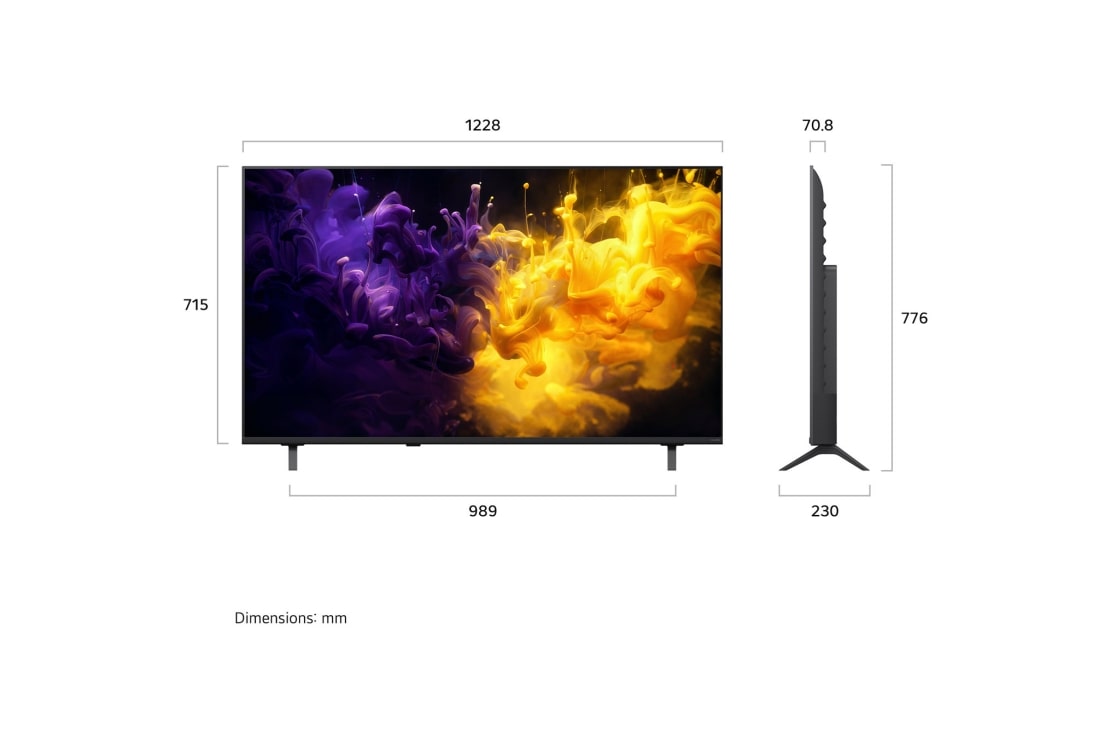 LG 55'' QNED70 4K AI TV - 2026, LG 55" QNED70 4K AI TV - 2026, 55QNED70B6C, thumbnail 4