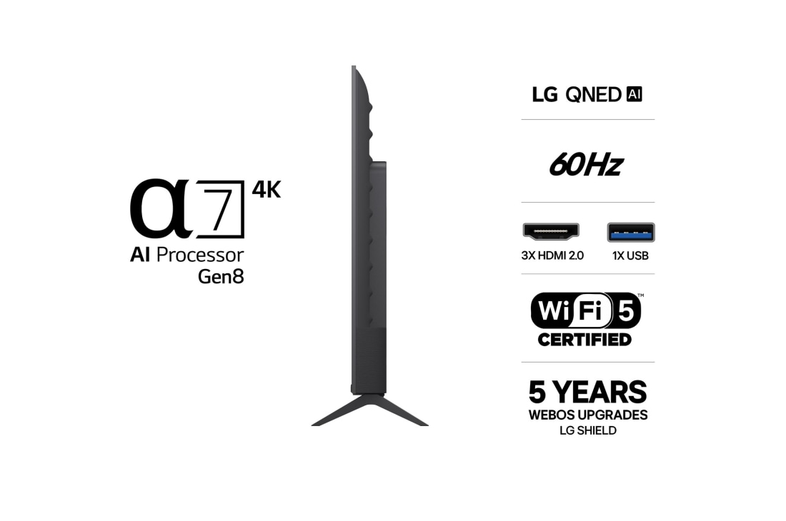 LG 65'' QNED70 4K AI TV - 2026, LG 65" QNED70 4K AI TV - 2026, 65QNED70B6C, thumbnail 3