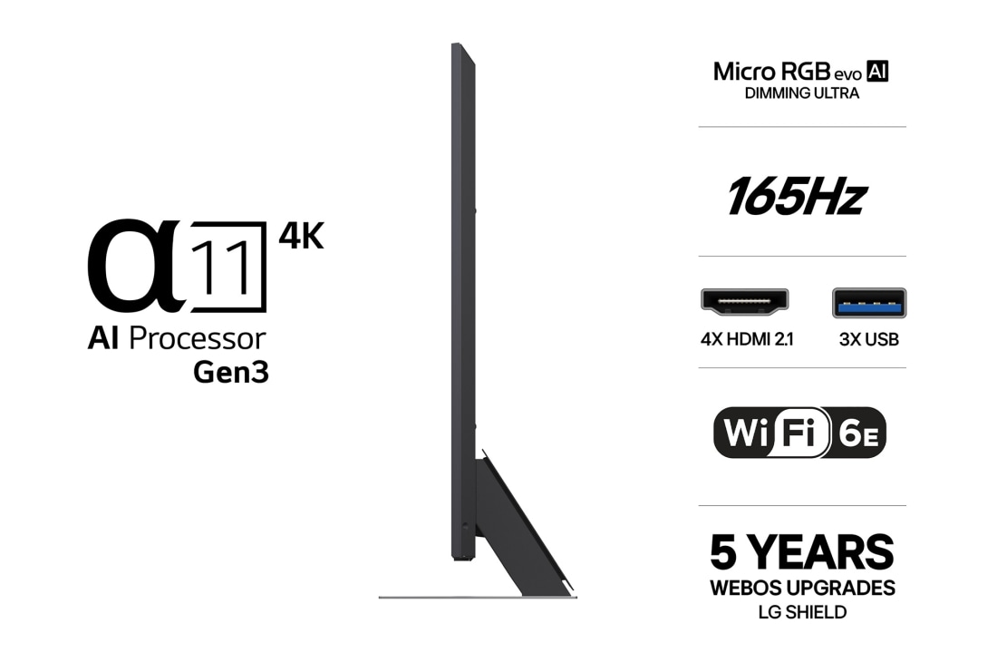 LG 75'' Micro RGB MRGB96 4K AI TV - 2026, LG 75" Micro RGB MRGB96 4K AI TV - 2026, 75MRGB96B6B, thumbnail 3