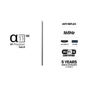 LG 97'' OLED evo Gallery G6 seinäkiinnike 4K AI TV - 2026, OLED97G64LW, thumbnail 3