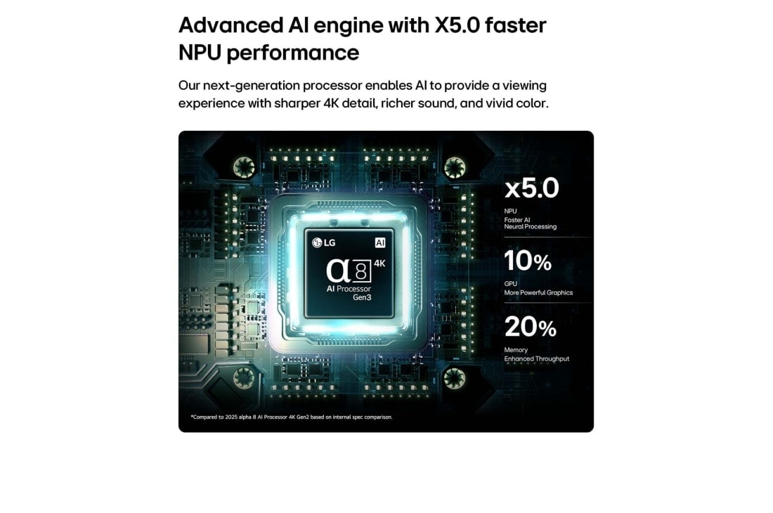 LG 50'' Mini RGB MRGB87 4K AI TV - 2026, 50MRGB87B6B, thumbnail 6