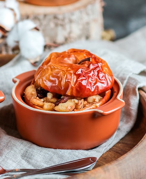 Pommes au four au sirop d’érable