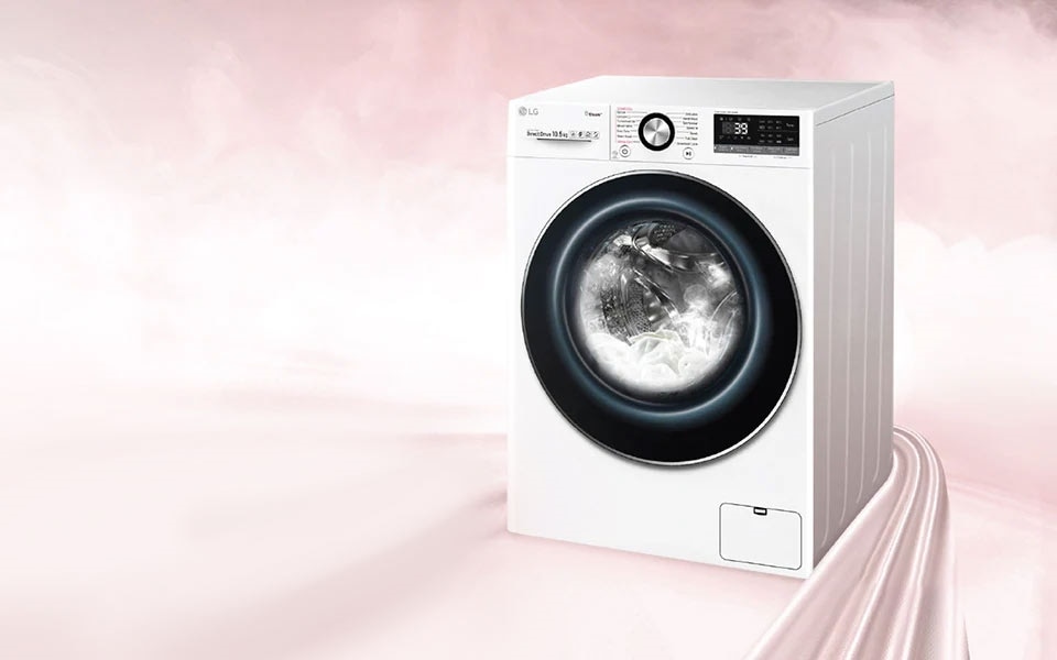 LG Lave-linge grande capacité de 12KG, Le meilleur soin avec 6