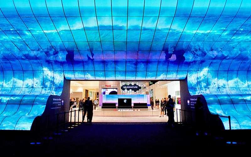 LG's waterfall exhibit, created using OLED panels, will be on show at IFA 2019  | More at LG MAGAZINE