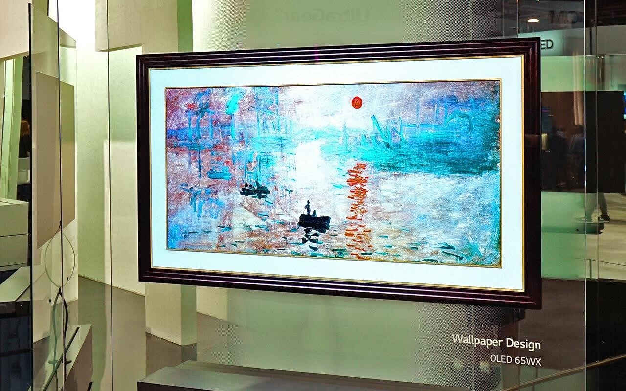 Le téléviseur SIGNATURE de LG ressemble à une œuvre d'art.
