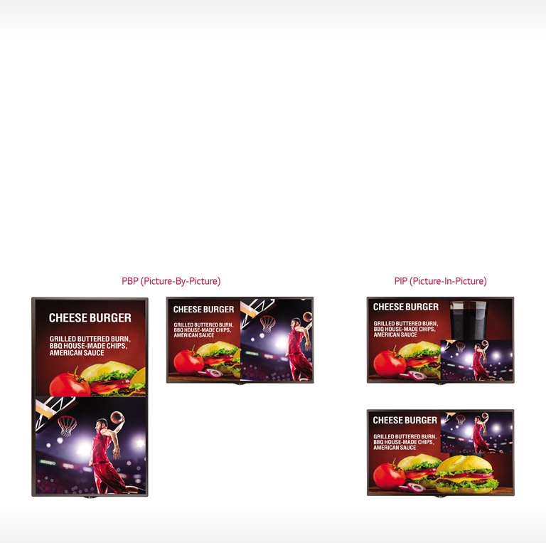 PBP (Picture-By-Picture) / <br> PIP (Picture-In-Picture)2