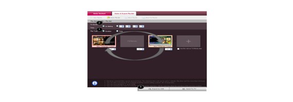 The SuperSign Simple Editor distribution screen