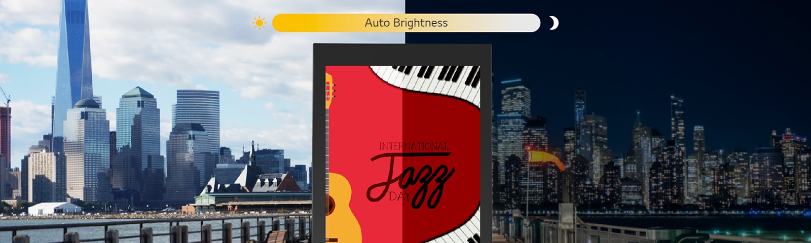 The XF3C-B screen can adjust its brightness automatically according to the ambient light.