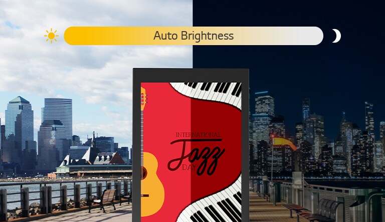 The XF3C-B screen can adjust its brightness automatically according to the ambient light.