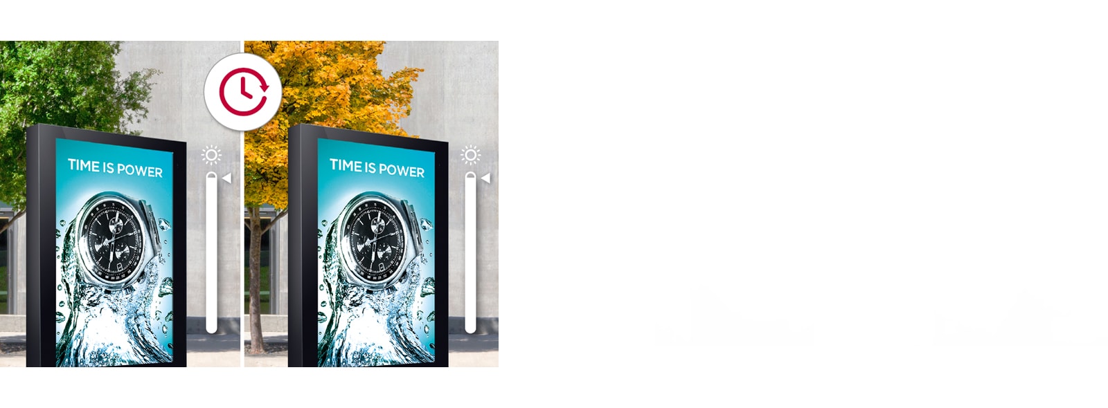 The 86XE3FS does not change the panel’s brightness over time.