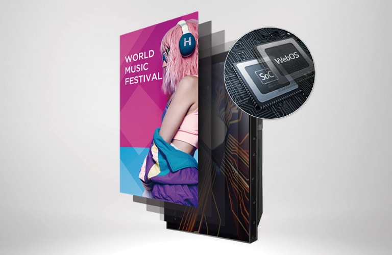 A number of tasks that can be done simultaneously are easily arranged through the webOS platform.