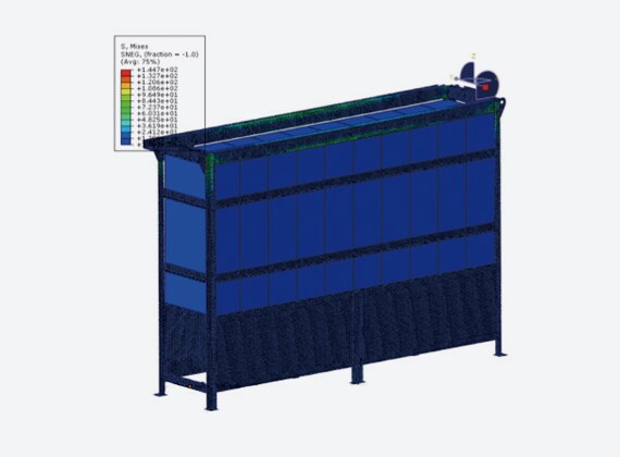 The image of stress analysis