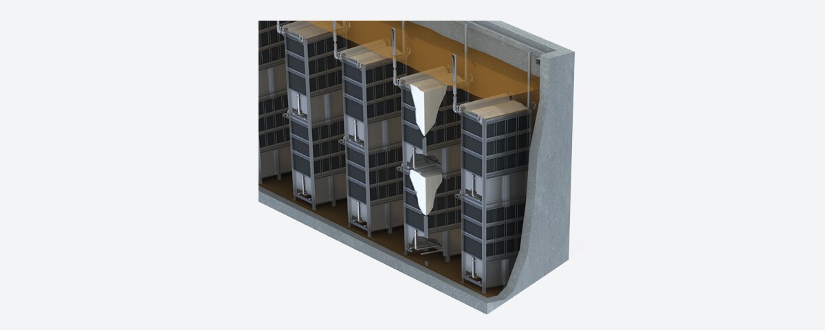 The image of double-deck unit