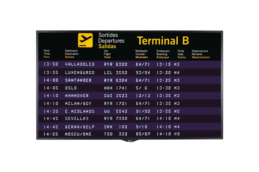 LG 55'' 700 nits  FHD  Standard Signage, 55SH7DB-M