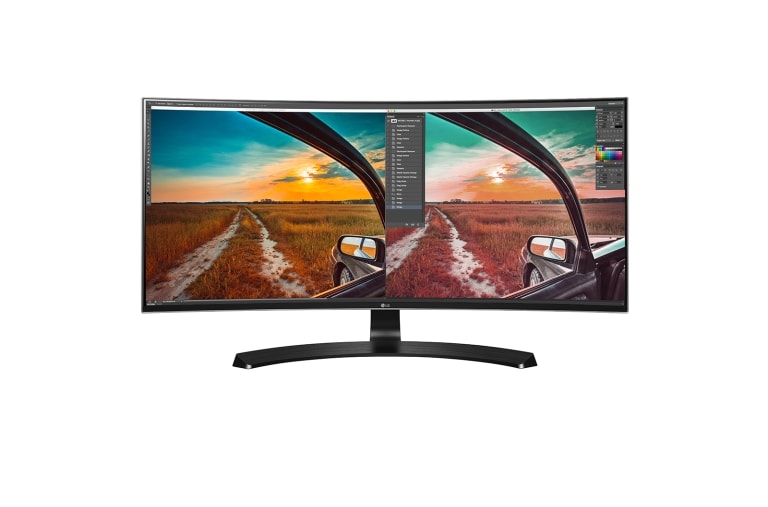LG 34'' 21:9 Curved UltraWide™ WQHD IPS LED Monitor (34'' Diagonal), 34UC88-B, thumbnail 1