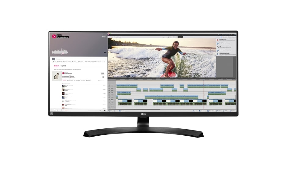 LG 34'' 21:9 UltraWide™ WQHD IPS LED Monitor (34'' Diagonal), 34UM88-P