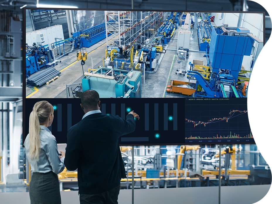 For delivering informational content to many people working in the same space, LG UHD Large Screen Signage Display is the optimal product for your needs.