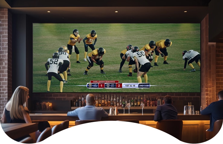 LG LED Bloc allows for maximum image quality and an adjustable size to fit in the space. 