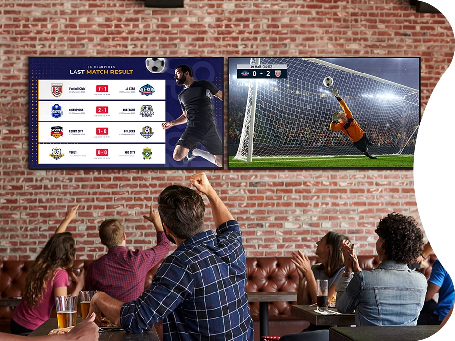 With a great brightness of 700 cd/㎡, LG UHD standard signage clearly deliver content and attract public attention, making it the most suitable display for marketing in airports, retail, shopping malls etc.