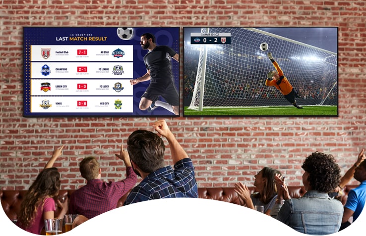 With a great brightness of 700 cd/㎡, LG UHD standard signage clearly deliver content and attract public attention, making it the most suitable display for marketing in airports, retail, shopping malls etc.