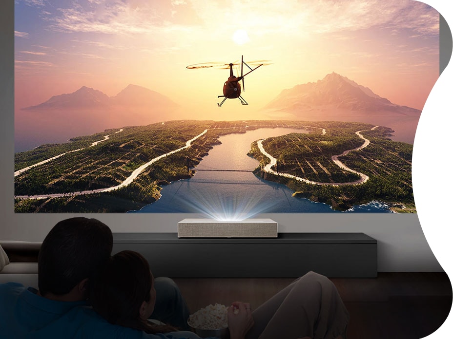 Your Own Cinema from Inches Away. Make any space your ultimate home theater. The LG CineBeam HU915QE Projector is our ultimate in premium short-throw projector, offering radiant brightness at 3,700 ANSI lumens.