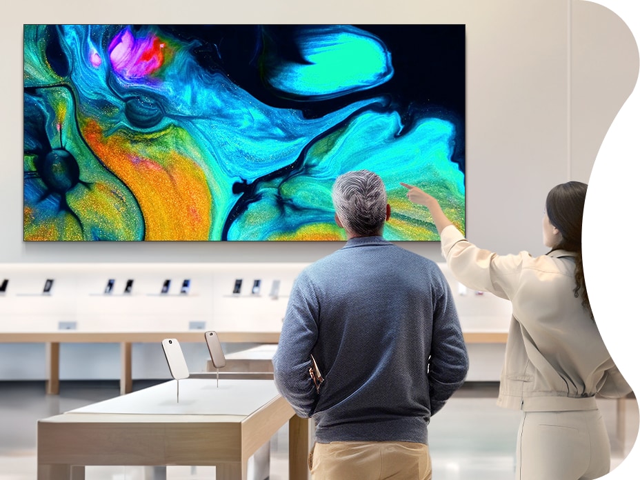 LG LED Bloc boasts unrivaled picture quality and optimum cable-less design. 