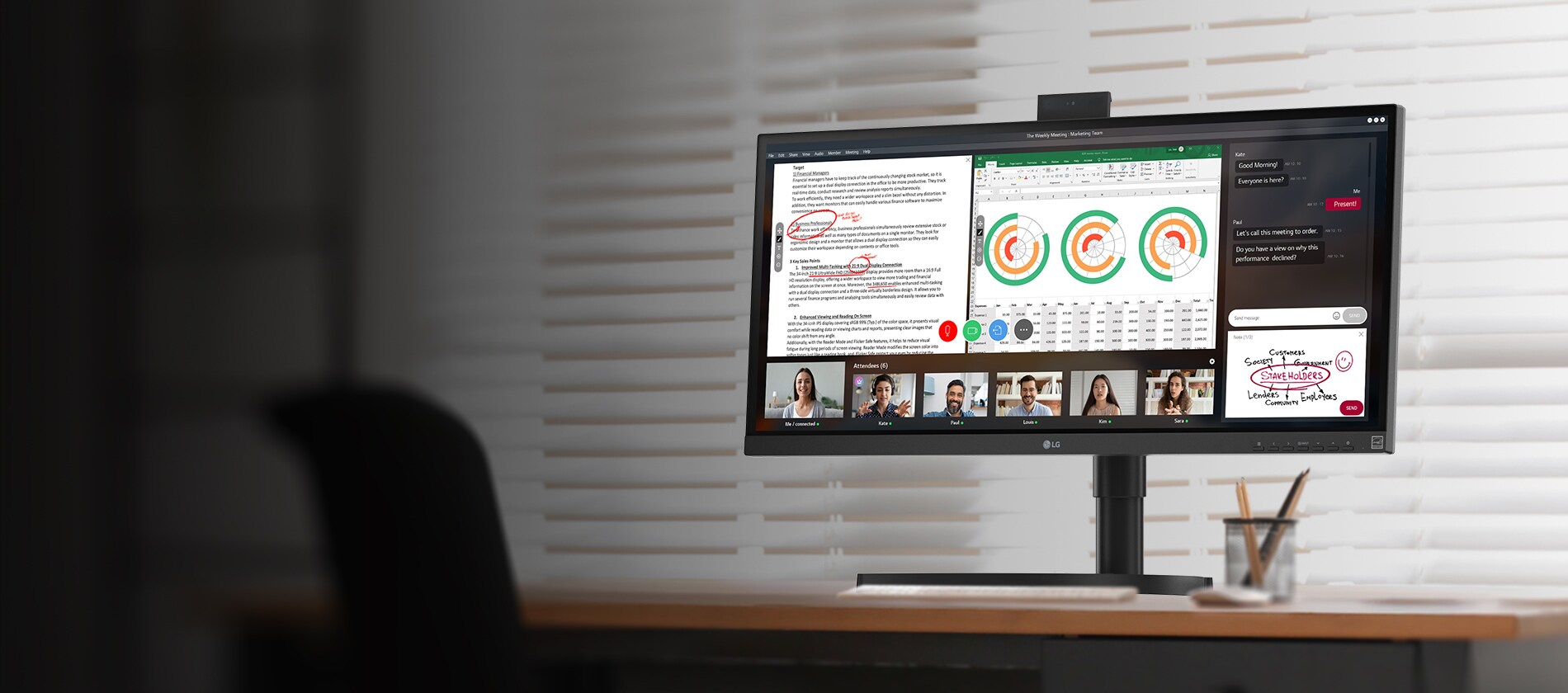 34CN650 is on the desk and show bullet features