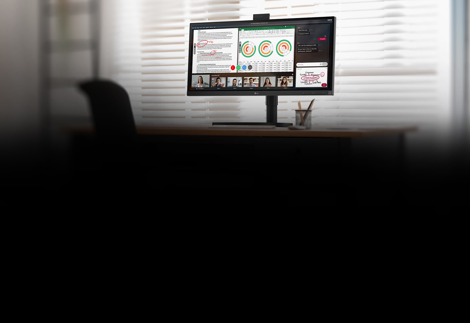 34CN650 is on the desk and show bullet features