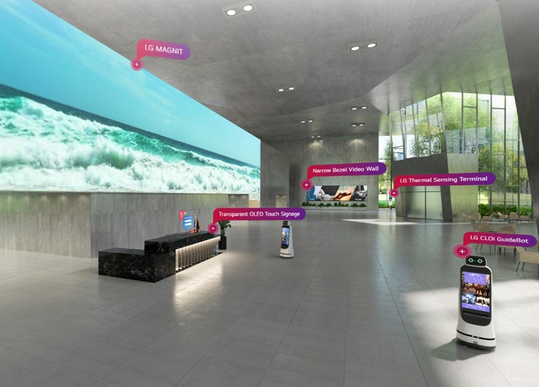 Explore more showroom at<br>LG Digital Connect2