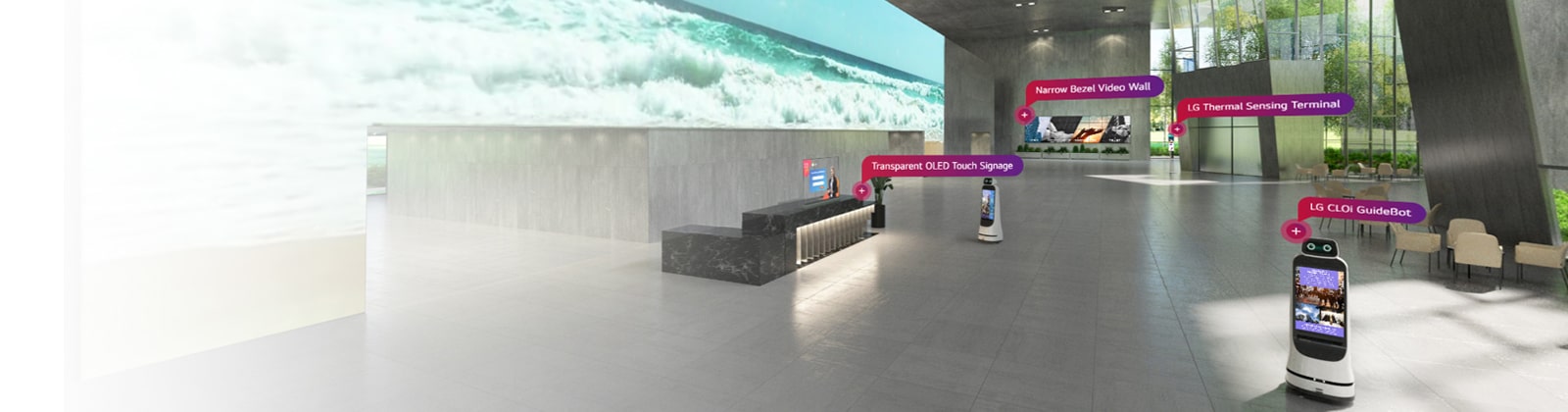 Explore more showroom at<br>LG Digital Connect1