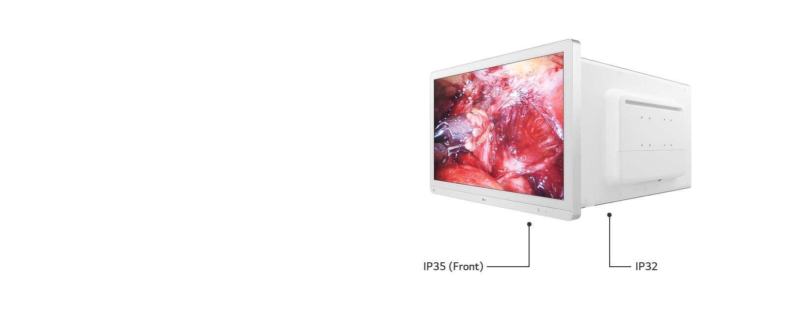 Dustproof & Water Resistant  Iratings of IP35 (Front) / IP32 (the body except for front)