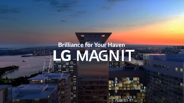 The video shows various luxurious lifestyles that LG MAGNIT can provide to its customers.