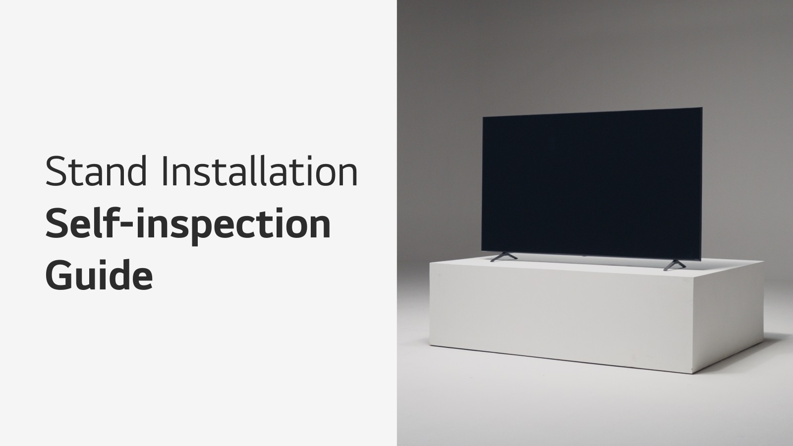 Stand installation Self-Inspection Guide | How to Videos | LG Global