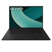 LG gram 14” |  Lightweight Intel® Arrow Lake H Laptop | Windows 11 Pro, gram AI, Copilot, LG gram Link, WUXGA 16:10 Anti-glare IPS display, Front view with keyboard, 14Z90T, thumbnail 2